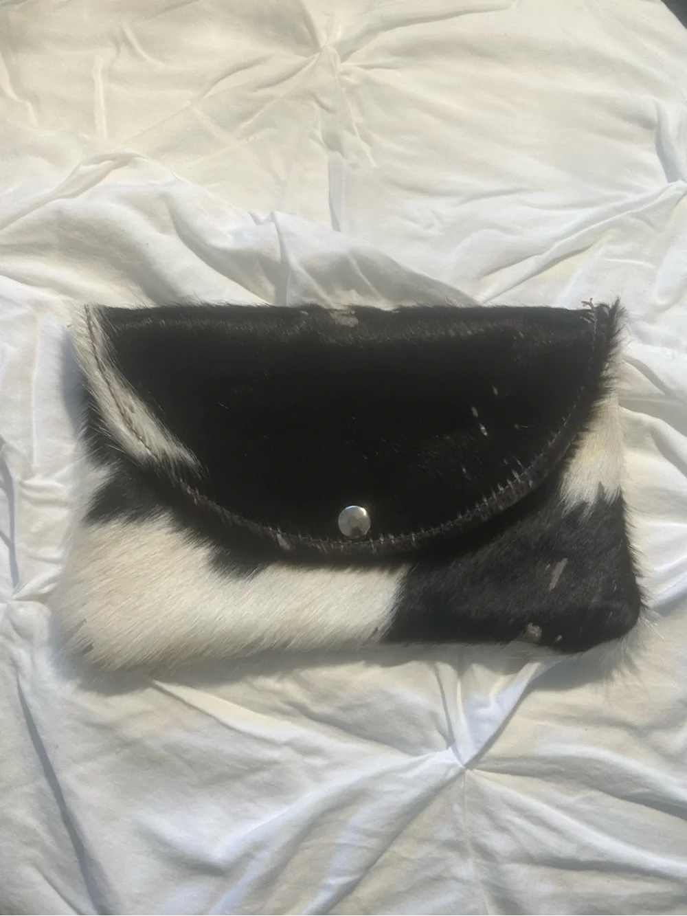 Authentic Cowhide Clutch Bag